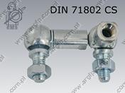 Ball joint  10 (M 6)  zinc plated  DIN 71802 CS