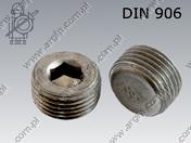 Тапа с вътрешен шестостен conical thread M10×1   DIN 906