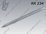 Window frame screw walec 7,5×152  поцинкован AN 234