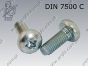 Thread forming screw  Tx M 3× 6  zinc plated  DIN 7500 PE