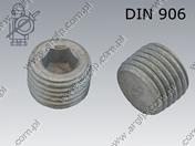 Тапа с вътрешен шестостен conical thread M22×1,5  fl Zn DIN 906