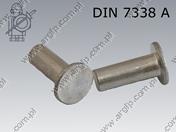 Rivet for brake linings 5×16-Al  DIN 7338 A