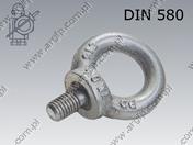 Lifting eye bolt M24-C15 U tZn DIN 580