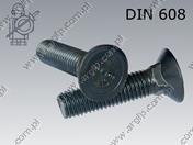 Flat CSK square neck bolt with short square M12×30-8.8  DIN 608