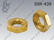 Ниска гайка M10-brass  DIN 439