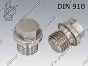 Дюбел with collar M10×1-A4  DIN 910