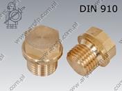 Дюбел with collar G 3/8-brass  DIN 910