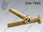 Машинен винт C-FT M 5×10-brass  DIN 7985