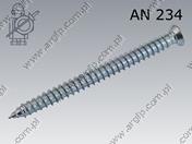 Window frame screw conical 7,5×152  поцинкован AN 234