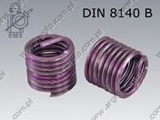 Self locking threaded insert M 4×0,7-3D   DIN 8140 B