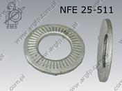 Contact washer N picot 4,1(M 4)  fl Zn NFE 25-511