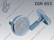 Knurled thumb bolt low type M10×25-5.8 поцинкован DIN 653