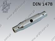 Turnbuckles pipe body  M36  zinc plated  ~DIN 1478