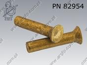 нит с фрезенкова глава 4×20-brass  DIN 661