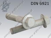 Hex flange bolt  M16×1,5×120-10.9 fl Zn  DIN 6921