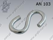 S-hook 2,5×28(0,04t)  поцинкован AN 103