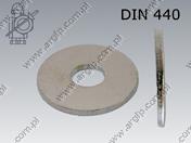 Плоска шайба 11(M10)-100HV поцинкован DIN 440