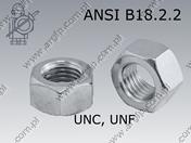 Hexagon nut  1 1/4-UNC-10 (~Grade 8) zinc plated  ANSI B18.2.2(~DIN934)