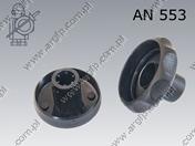 Folding star knob without nut 50-M 8  черно AN 553