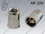 Нит гайки grooved червеноuced head M 4 (0,50-2,50)-A2  AN 320