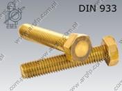 Hex bolt  M 5×10-brass   DIN 933