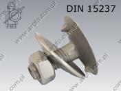 Elevator bolt with nut and washer  M10×35-A4   ~DIN 15237