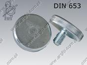 Knurled thumb bolt low type M 4× 8-5.8 поцинкован DIN 653