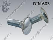 Carriage screw FT M 8×30-8.8 поцинкован Коларски болтове