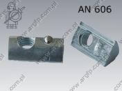 T slot nut with spring loaded ball N 8- M 4  поцинкован AN 606