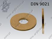 Плоска шайба 8,4(M 8)-brass  DIN 9021