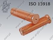 Шпилка за заваряне M 4×10  coppeчервено ISO 13918 PT